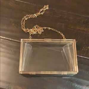 Clear acrylic clutch